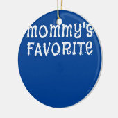 Mams favoriete kind zoon dochter van mama keramisch ornament (Links)