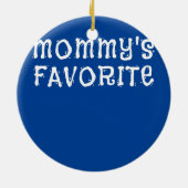 Mams favoriete kind zoon dochter van mama keramisch ornament (Achterkant)
