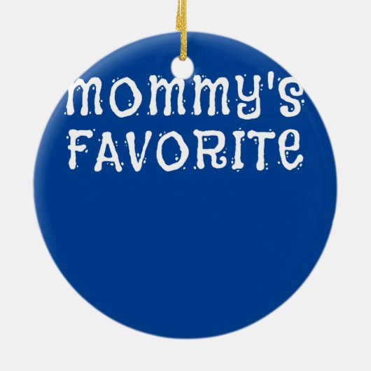 Mams favoriete kind zoon dochter van mama keramisch ornament (Achterkant)