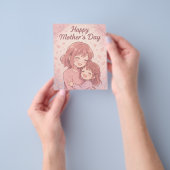 Mam's favoriete kleurenkaart flyer (Hand)