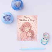 Mam's favoriete kleurenkaart flyer (Enkel)