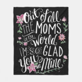 Mam's Floral Garden Blanket Fleece Deken (Voorkant)