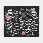 Mam's Floral Garden Blanket Fleece Deken (Voorkant (Horizontaal))