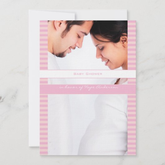 Mam's foto Baby Girl Shower kont Kaart (Voorkant)