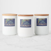 Mam's geheime recept COOKIES. Reeks labels Voedselcontainer Etiket (Flessen)