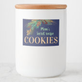 Mam's geheime recept COOKIES. Reeks labels Voedselcontainer Etiket (Voorkant)