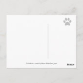 Mam's gele lab en zwart lab briefkaart (Achterkant)