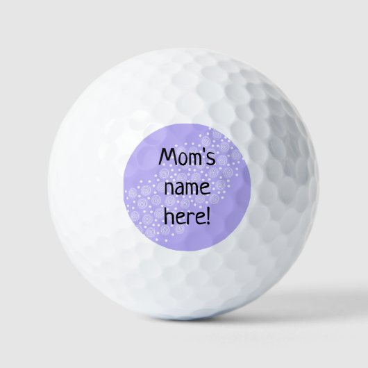 Mam's gepersonaliseerde Golf Balls Golfballen (Voorkant)