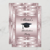 Mam's Graduation Party Formele Uitnodiging (Voorkant / Achterkant)
