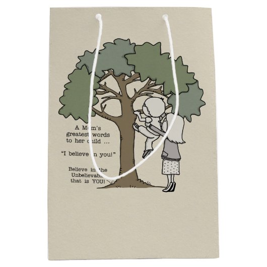 Mam's grootste woorden medium cadeauzakje (Voorkant)