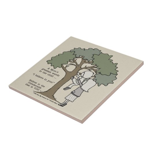 Mam's grootste woorden tegeltje (Zijkant)