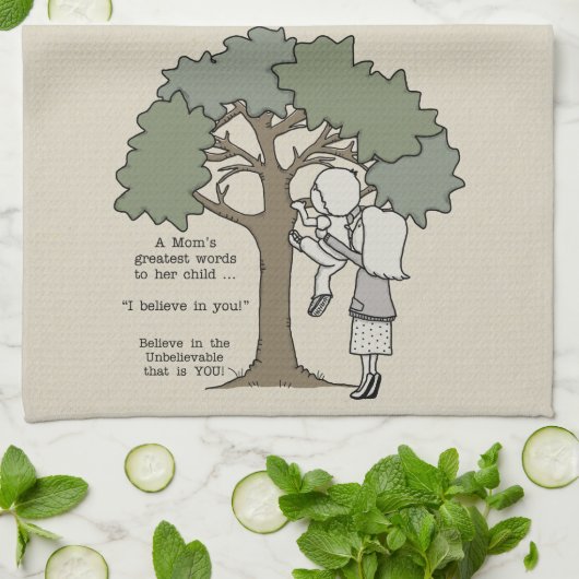 Mam's grootste woorden theedoek (Gevouwen)