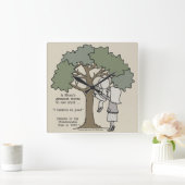 Mam's grootste woorden vierkante klok (Huis)