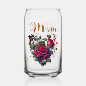 Mam's hart blikvorm glas (Voorkant)