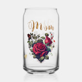 Mam's hart blikvorm glas (Achterkant)