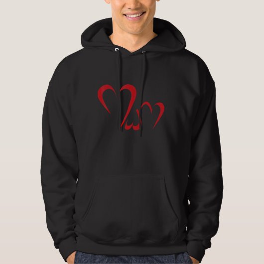 Mam's hart hoodie (Voorkant)