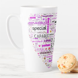 Mam's hart latte mok