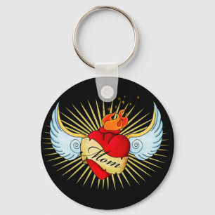 Mam's hart sleutelhanger