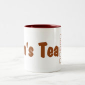 Mam's hottea mok: Heet thee met honing en citroen. Tweekleurige Koffiemok (Center)