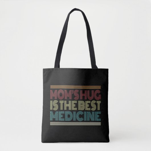 Mam's Hug is het beste medicijncitaat | Canvas tas (Voorkant)