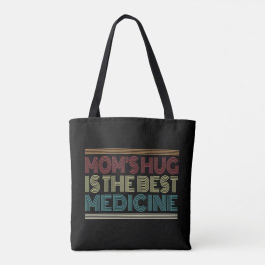 Mam's Hug is het beste medicijncitaat | Canvas tas (Achterkant)