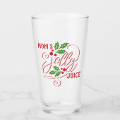 Mam's Jolly Juice Kerstmis Cheer Beer Glass Glas (Voorkant)