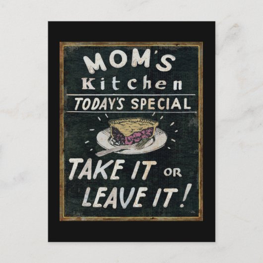 Mam's Kitchen Briefkaart (Voorkant)