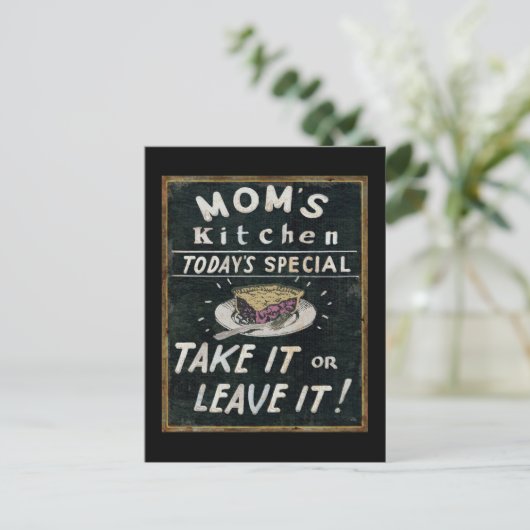 Mam's Kitchen Briefkaart (Staand voorkant)