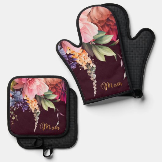 Mam's Kitchen Ovenwant & Pannenlap Set (Voorkant / Achterkant)