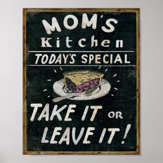 Mam's Kitchen Poster (Voorkant)