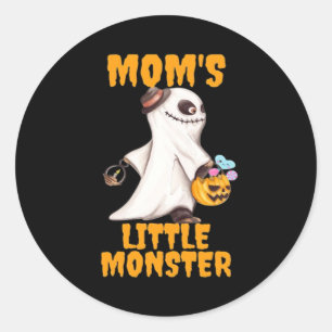 Mam's Kleine Boe Monster Grappige Grafische Ronde Sticker