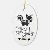 Mam's kleine Stinker Keramisch Ornament (Links)