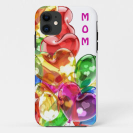 Mam's kleurrijke Heart iPhone Case