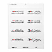 Mam's koken maakt alles beter etiket (Full Sheet)