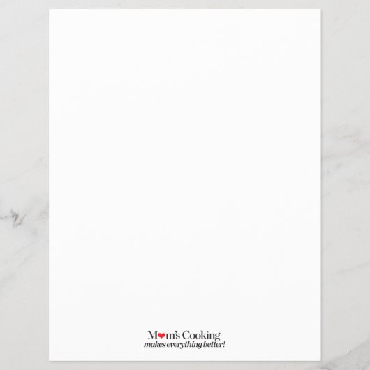 Mam's koken maakt alles beter flyer (Voorkant)