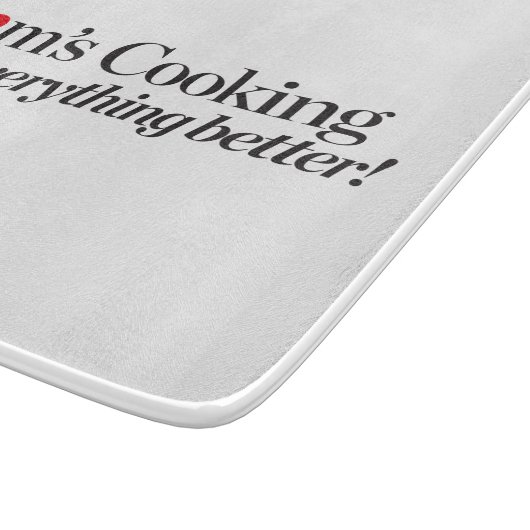 Mam's koken maakt alles beter snijplank (Hoek)