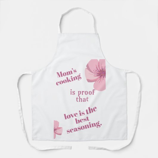 Mam's kookliefde is het beste smaakgevende geschen schort (Voorkant)