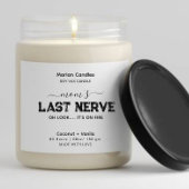 Mams Laatste Zenuw Grappig Kaarslabel  Vierkante Sticker