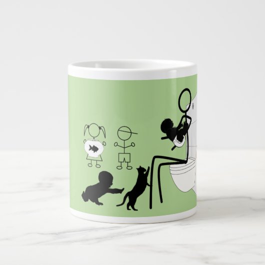 Mam's leven grote koffiekop (Voorkant)