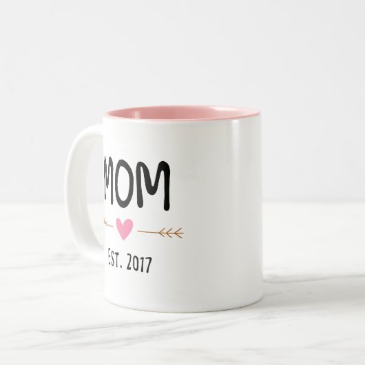 mams liefst 2017 tweekleurige koffiemok (Voorkant links)