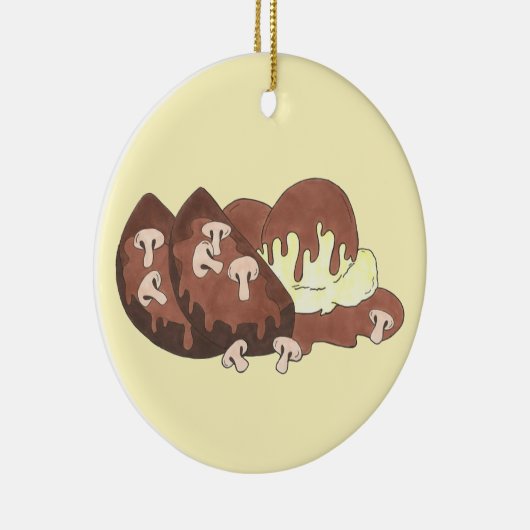 Mam's Maatloaf-gebroken aardappelen Gravy Food Foo Keramisch Ornament (Rechts)