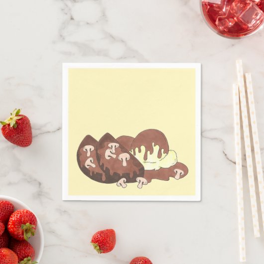 Mam's Maatloaf-gebroken aardappelen Gravy Food Foo Servetten (Insitu)