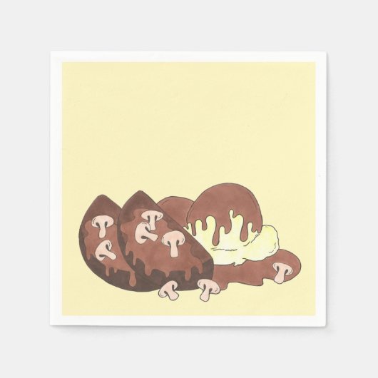 Mam's Maatloaf-gebroken aardappelen Gravy Food Foo Servetten (Voorkant)