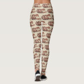 Mam's Meatloaf Diner Food Gravy Mashed Potates Leggings (Achterkant)