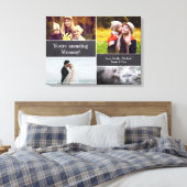 "Mam's Memory Canvas: Gepersonaliseerde fotocollag Canvas Afdruk (Insitu (Slaapkamer))