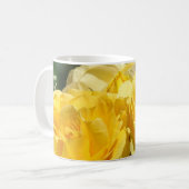 Mam's Mok. Coffee Cup Mok Yellow Rose Flowers (Voorkant links)