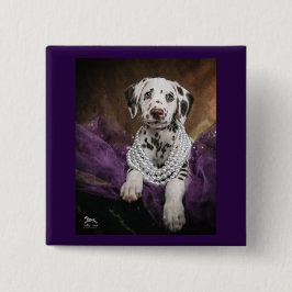 Mam's parels vierkante button 5,1 cm