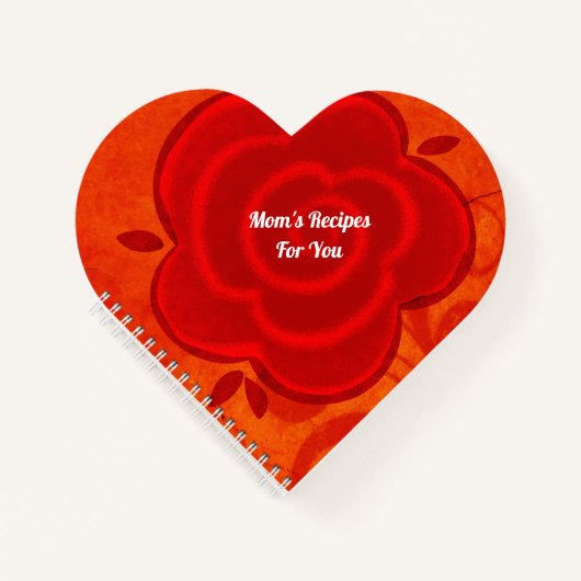 Mam's Recipes Heart Spiral Notitieboek (Voorkant)