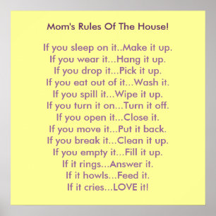 Mam's reglement poster