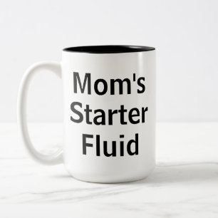 Mam's Starter Fluid Funny Morning Moederdag Tweekleurige Koffiemok